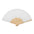 Ecological Bamboo Fan with Paper Fabric in a Wide Range of Colors to Personalize Special Fairs and Events Fanny Paper