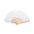 Sustainable Fan with Wooden Sticks and Cotton Fabric in a Wide Range of Colors to Personalize Special Events Folklore