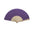Sustainable Fan with Wooden Sticks and Cotton Fabric in a Wide Range of Colors to Personalize Special Events Folklore