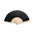 Sustainable Fan with Wooden Sticks and Cotton Fabric in a Wide Range of Colors to Personalize Special Events Folklore