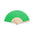 Sustainable Fan with Wooden Sticks and Cotton Fabric in a Wide Range of Colors to Personalize Special Events Folklore