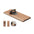 Abrebotellas de Pared Sostenible de Madera de Acacia y Hierro para Personalizar con Imán Recoge Tapones Especial Regalo de Hostelería y Eventos Open It