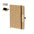 Notepad with Sustainable Bamboo and Natural Cork Support to Personalize with Striped Sheets Drizax