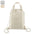 Ecological Backpack Bag Recycled Cotton 200 gr/m² Customizable with Self-closing Strings and ECO Badge Special for Events and Fairs Yala