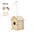 Caseta para Pájaros Sostenible de Madera Natural con Pincel y Pinturas Incluidos para Personalizar Especial Campañas de Concienciación Niñ@s Spydel