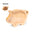 Ecological Wooden Piggy Bank in the Shape of a Pig to Personalise Jasara