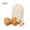 Sustainable Petanque Set with Wooden Balls and Cotton Carrying Case for Personalizing Delero