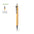 Sustainable Eternal Pencil made of Bamboo and Chrome Accessories with Infinite Writing to Personalize Chidex