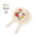 Ecological Wooden Beach Paddles with Ball and Wheat Cane Handle for Personalizing Special Sublimation with ECO Zaxia Badge