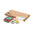 Set de Belleza Unisex de Branded By Earth con Jabón, Champú, Exfoliante y Agua Micelar Veganos  y Bandeja de Jabón de Corcho Made In Europe Presentado en Caja de Papel Reciclado Para Personalizar Allure
