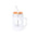 Tarro Sostenible de Cristal para Personalizar con Asa de Transporte y Funda de Silicona con Tapa de Bambú y Pajita Reutilizable de Acero Inox Jacin - 1,6L