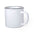 Ceramic Mug in Various Colours to Personalise Vintage Look White Interior and Black Rim Sinor 300 ml
