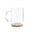 Ecological Glass Mug to Personalize with Natural Cork Base Special Corporate Gift Hindras 450 ml