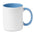 Taza de Cerámica Sostenible Bicolor Con Exterior Blanco Especial Personalización con Sublimación Sublimcoly- 300ml