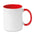 Taza de Cerámica Sostenible Bicolor Con Exterior Blanco Especial Personalización con Sublimación Sublimcoly- 300ml