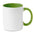 Taza de Cerámica Sostenible Bicolor Con Exterior Blanco Especial Personalización con Sublimación Sublimcoly- 300ml