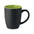 Taza Cerámica Bicolor Color Negro Mate Con Interior en Amplia Gama de Colores Brillantes Lim - 290ml