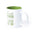 Two-tone Ceramic Mug White Exterior Special Laser Personalization Ideal for Events Weddings Kulmer 350 ml