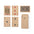 French Ecological Deck of Recycled Cardboard to Personalize Special Residences and Clubs Trebol