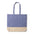 Ecological Shopping Bag Made of Recycled Cotton, Two-Tone, with Gusset for Advertising, with Long Handles and ECO Inca Badge