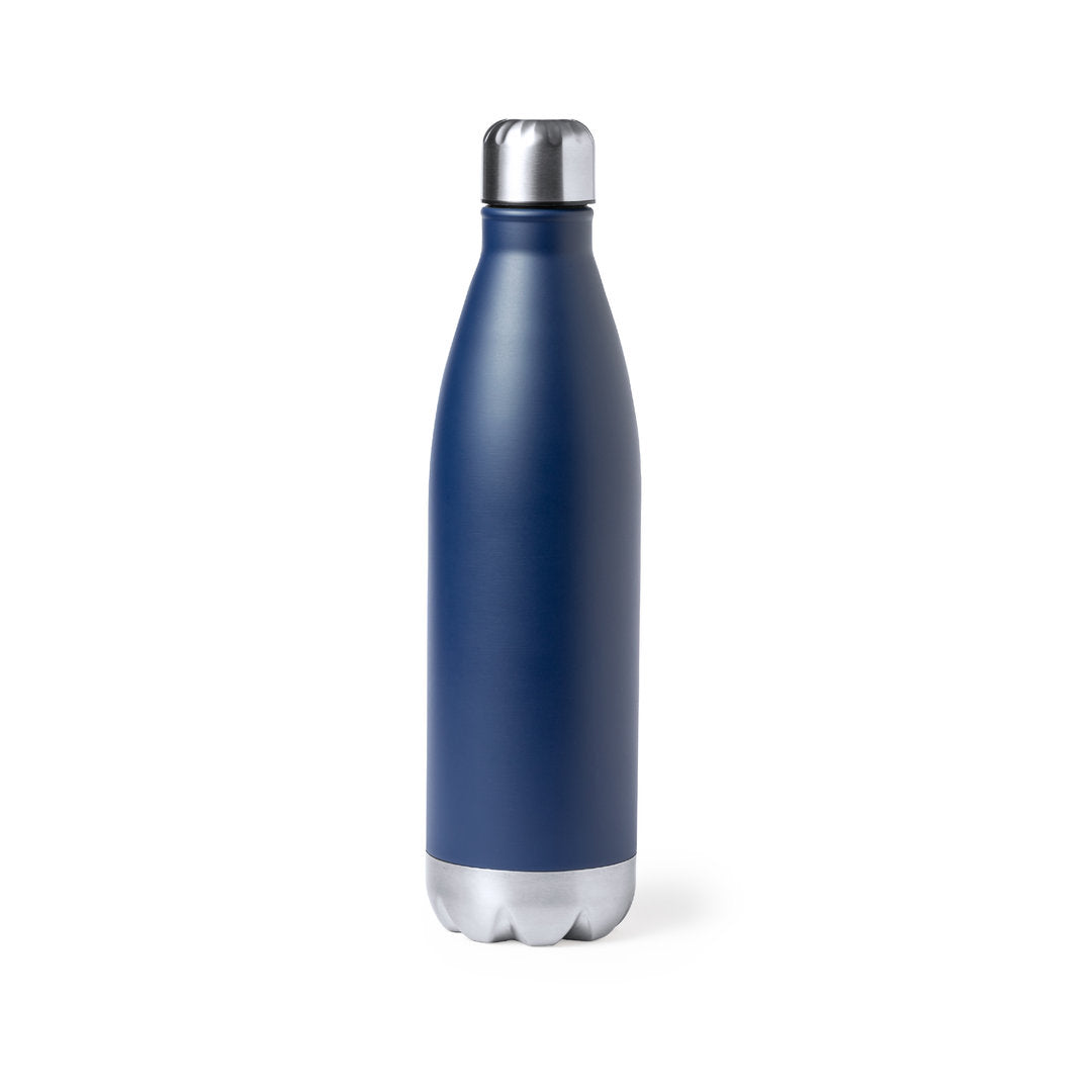 Botella de agua térmica de acero inoxidable de 1,5 litros, con aislamiento  al vacío, color negro