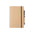 Ecological Notebook with Recycled Cardboard Covers with ECO Distinctive Pen and Elastic Esteka