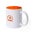 Two-tone Ceramic Mug White Exterior Special Laser Personalization Ideal for Events Weddings Kulmer 350 ml