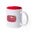 Two-tone Ceramic Mug White Exterior Special Laser Personalization Ideal for Events Weddings Kulmer 350 ml