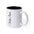 Two-tone Ceramic Mug White Exterior Special Laser Personalization Ideal for Events Weddings Kulmer 350 ml