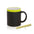 Colourful Ceramic Mug to Personalise with Chalkboard Body for Painting Colourful 350 ml