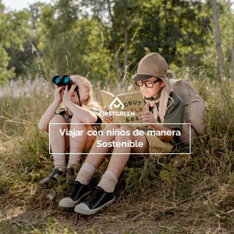 Merchandising ecológico para disfrutar de un viaje con niños.
