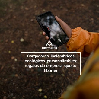 Cargadores inalámbricos ecológicos personalizables: regalos de empresa que te liberan