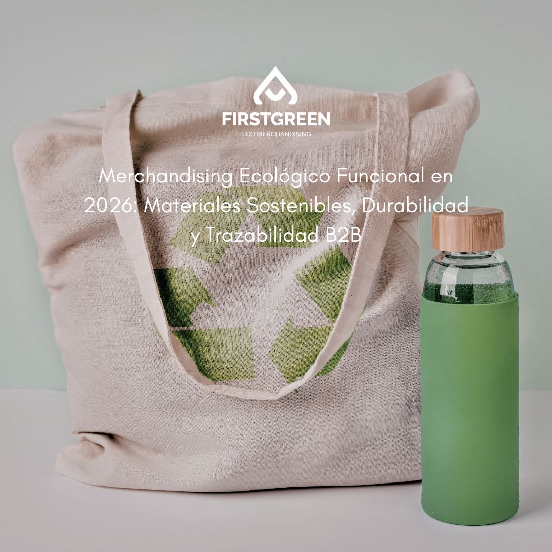 Merchandising Ecológico Funcional en 2026 Materiales Sostenibles, Durabilidad y Trazabilidad B2B