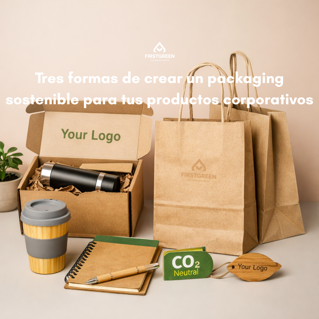 Tres formas de crear un packaging sostenible para tus productos corporativos