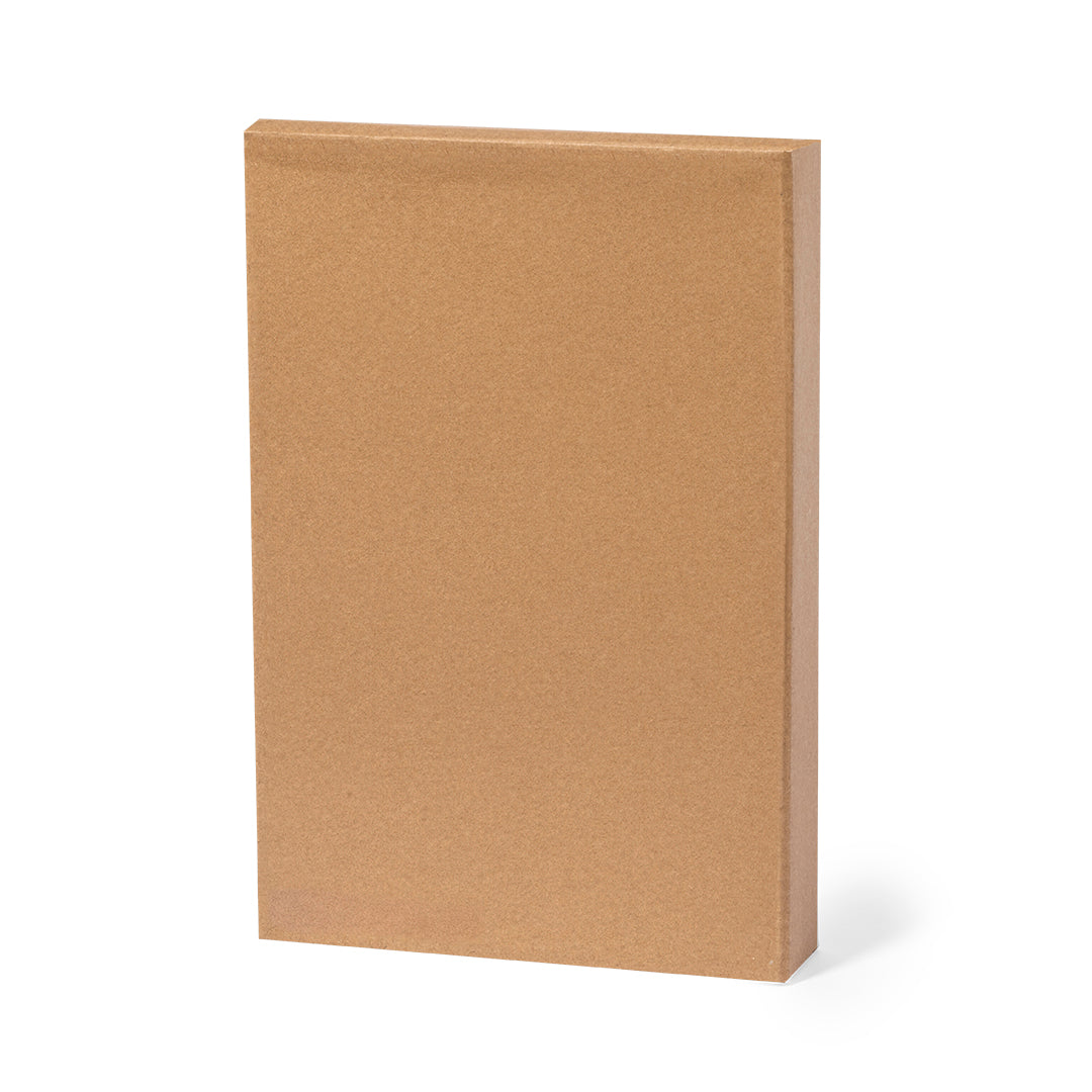 agenda A5 reciclada RPET presentada en caja individual para regalo corporativo.