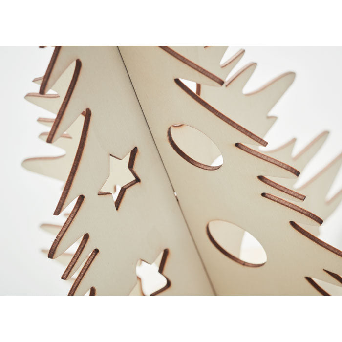 Árbol de Navidad DIY Sostenible para Personalizar Fabricado en Madera para Montar y Colorear Incluye Acuarelas y Pincel Tree and Paint