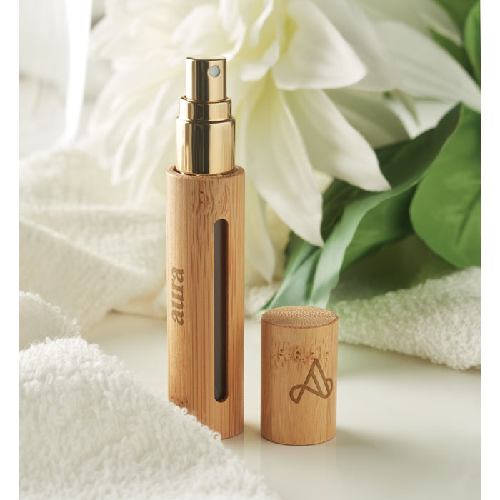 Atomizador Recarglabre Sostenible de Perfume con Carcasa de Bambú para Personalizar Especial Eventos Mizer - 10ml