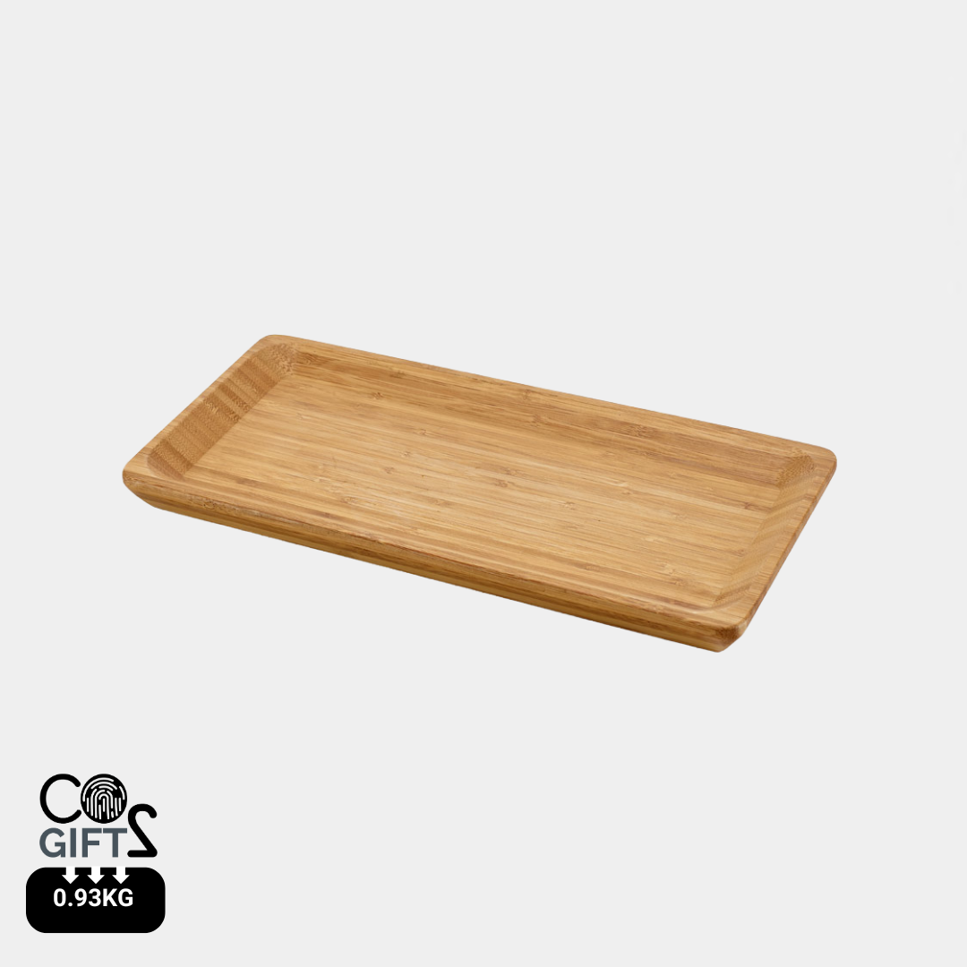 Bandeja de bambú natural para regalo corporativo sostenible