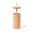 Bidón Sostenible de Cristal de Borosilicato Personalizable con Tapón de Bambú con Pajita Reutilizable y Funda de Corcho Natural Tromury 520 ml
