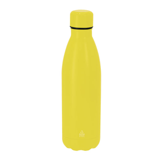 Bidón promocional personalizado de acero inoxidable reciclado disponible en varios colores