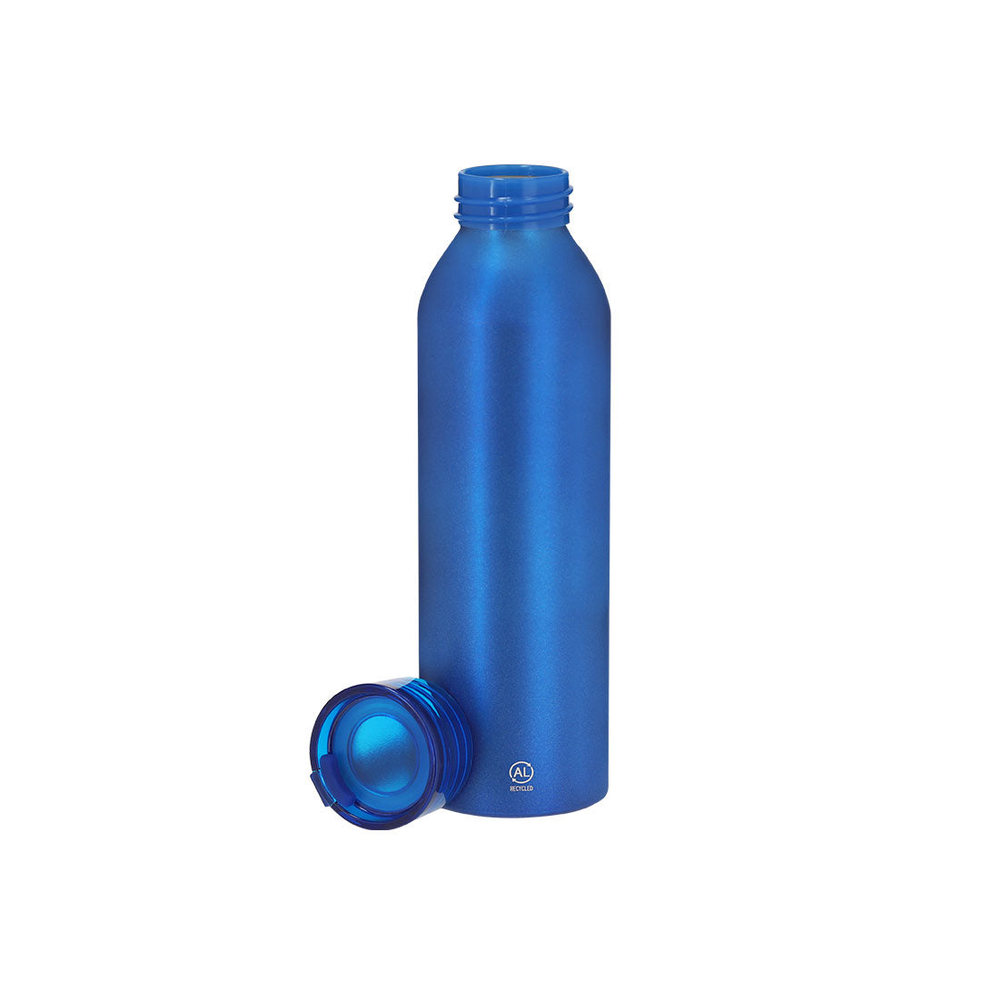 Distintivo de aluminio reciclado en bidón promocional ecológico personalizado para empresas