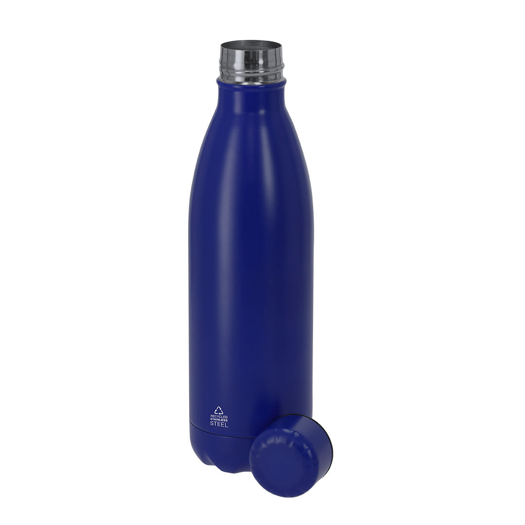 Bidón térmico 500 ml de acero reciclado personalizado en entorno de oficina como regalo corporativo sostenible