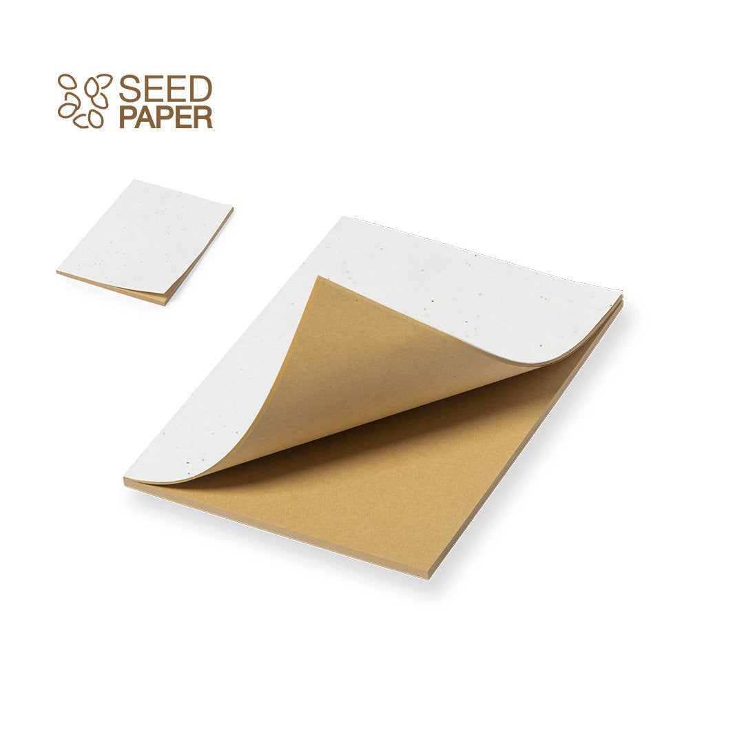 Bloc de Notas Ecológico con Cubiertas de Papel de Semilla Plantable para Personalizar con 60 Hojas Kraft Maiwen