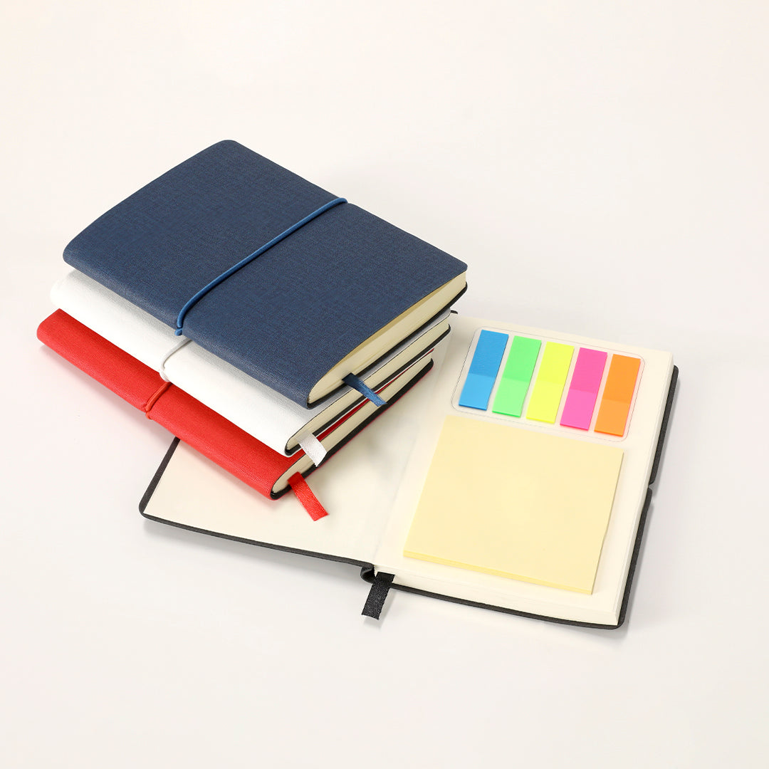 Interior de bloc de notas con 80 hojas rayadas en color crema