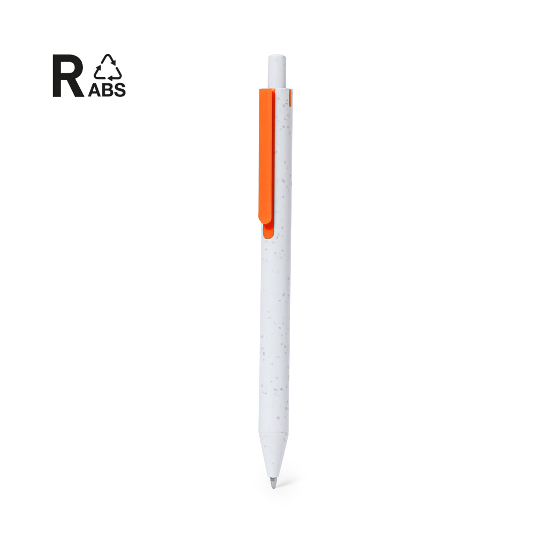 Bolígrafo Ecológico ABS Reciclado para Personalizar con Tinta Azul y Distintivo ECO Budox