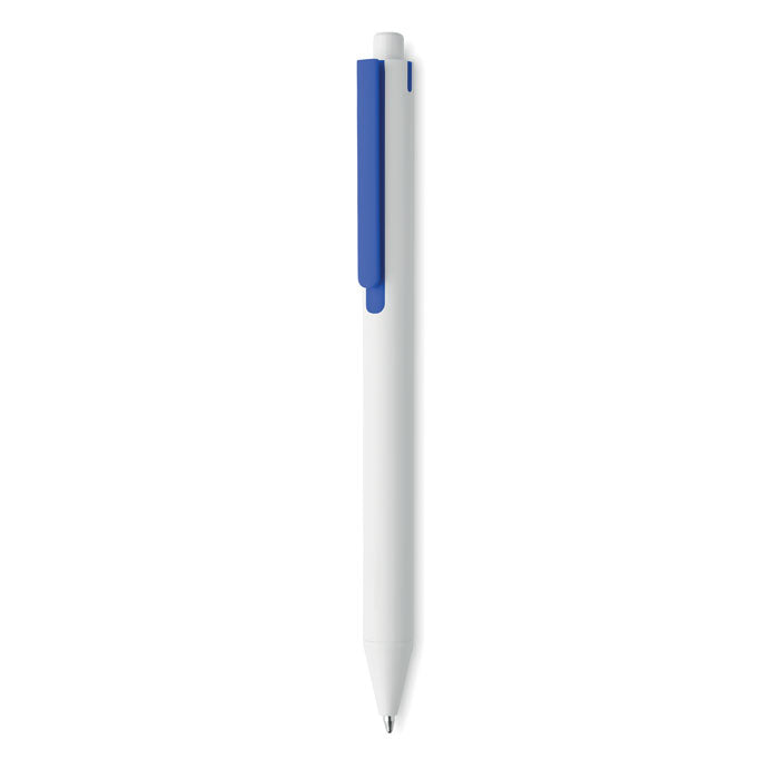 Bolígrafo Ecológico de ABS Reciclado para Personalizar de Pulsador con Tinta Azul y Distintivo ECO Side