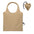 Bolsa Plegable Ecológica de Algodón Reciclado Preconsumo y RPET en Amplia Gama de Colores con Distintivo ECO Para Personalizar Especial Comercio Carrie Colour - 140 gr/m²