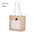 Bolsa Sostenible de Yute con Asas Largas y Bolsillo Algodón Farus
