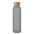 Botella Reutilizable de Cristal con Acabado Esmerilado con tapa de Bambú Personalizable Abe - 500ml