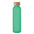 Botella Reutilizable de Cristal con Acabado Esmerilado con tapa de Bambú Personalizable Abe - 500ml